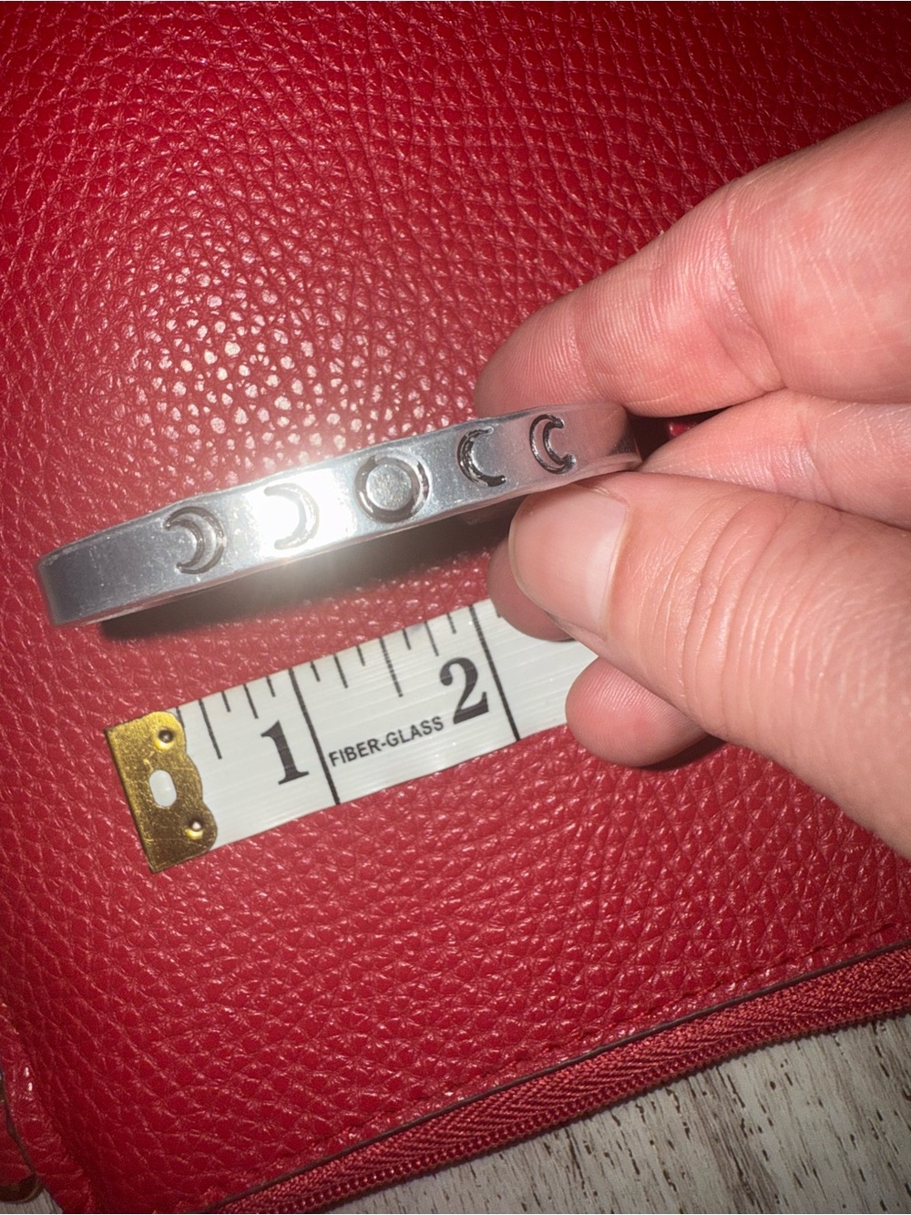 Silver Tone Moon Phase‎ Bangle Bracelet